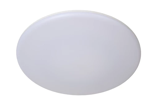 Lucide OLSON - Deckenleuchte Badezimmer - Ø 35 cm - LED - CCT - 1x36W 3000K/6500K - IP44 - Opal - ausgeschaltet